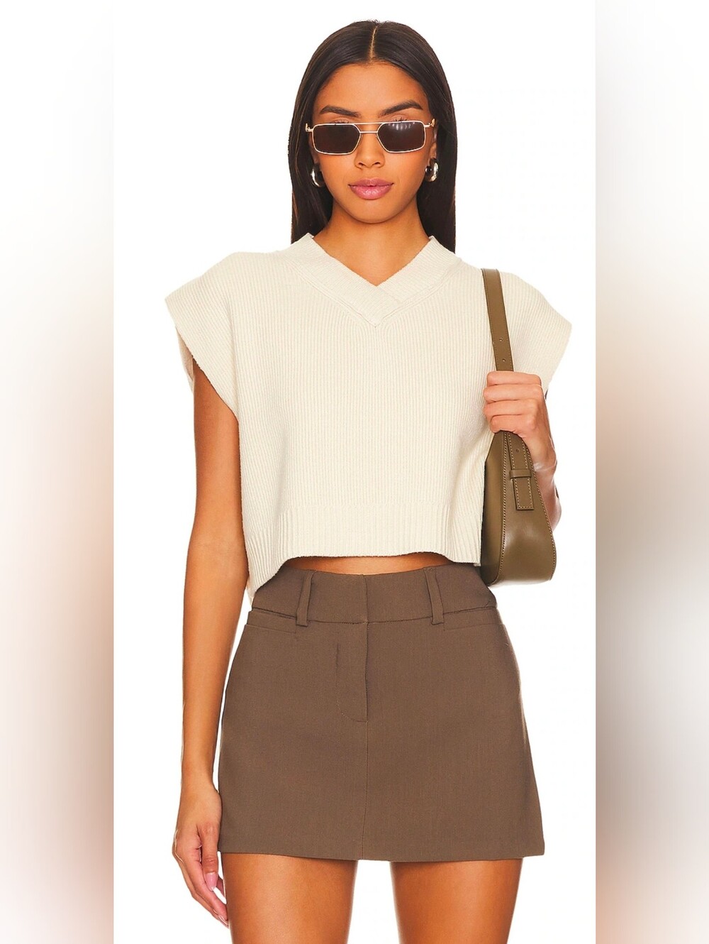 Free People Easy Street Vest in Cream Size Medium